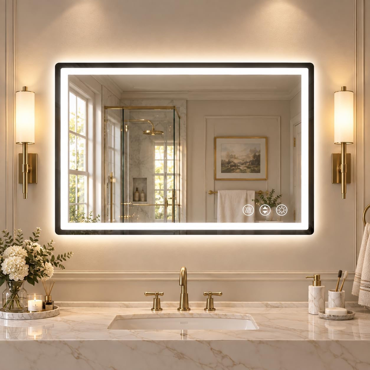 Detalle de Miskerm LED Bathroom Mirror 48 x 30 in.