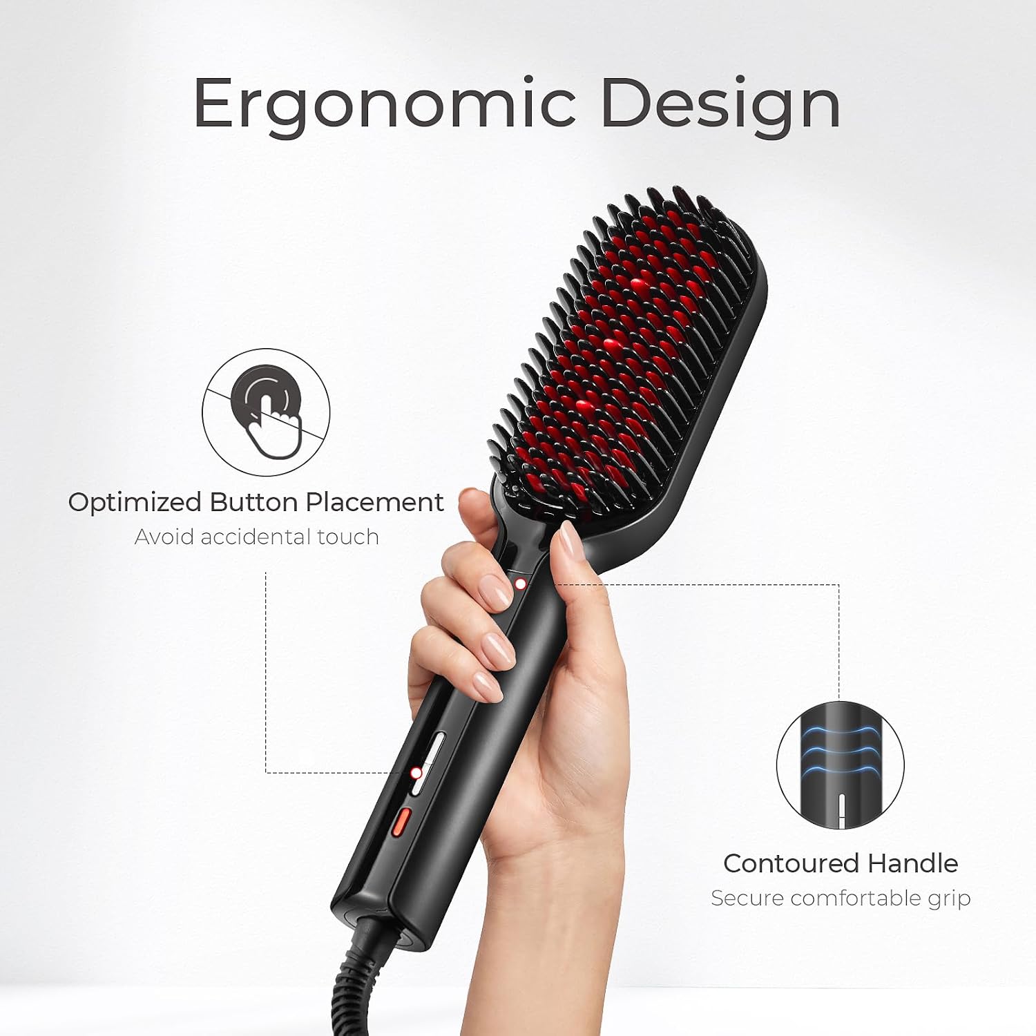 Thumbnail 6 de TYMO Ionic Plus HC105 Hair Straightening Brush, 16 Settings