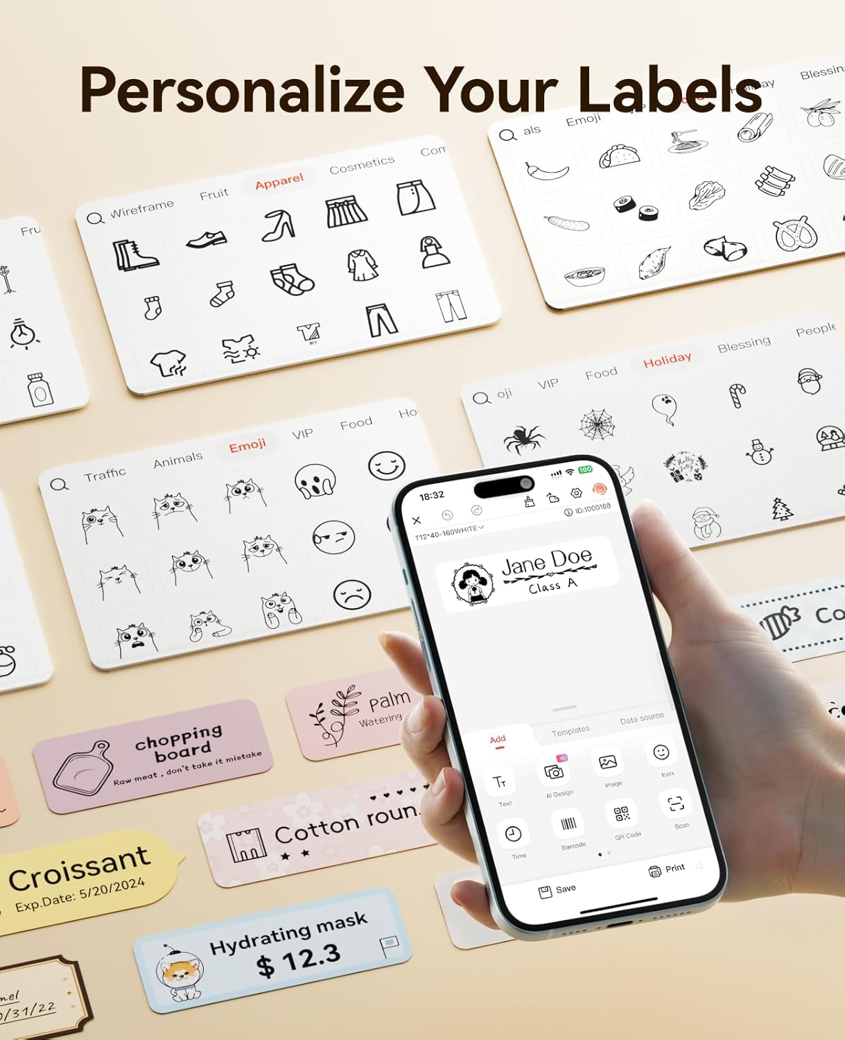 Thumbnail 5 de NIIMBOT D110 label printer 1 roll included 📇