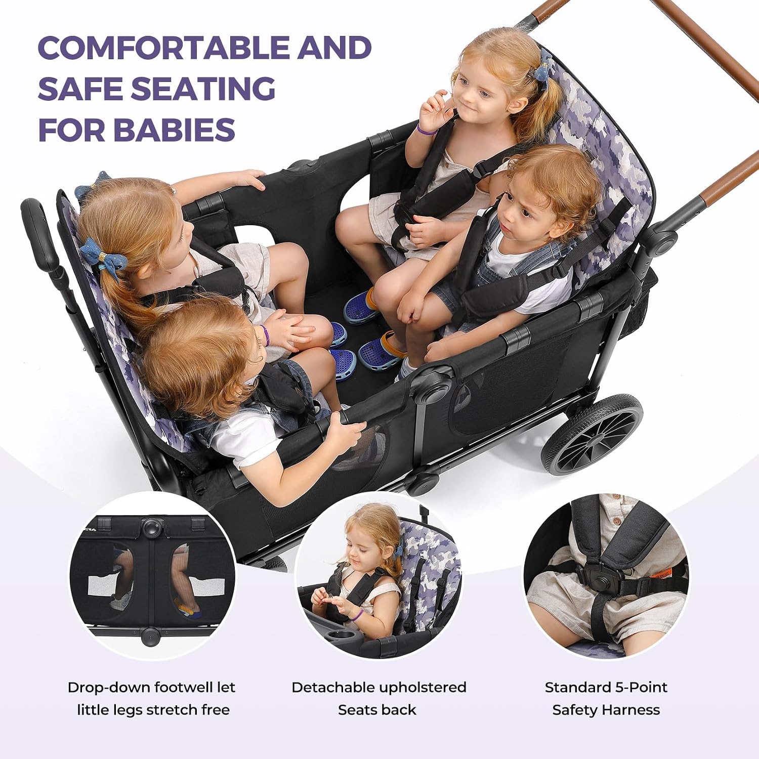 Detalle de ELEMARA 4-seat stroller wagon
