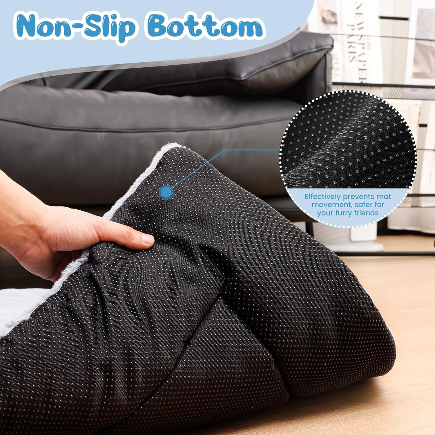 Thumbnail 3 de Baodan Washable Dog Bed 60x45 cm