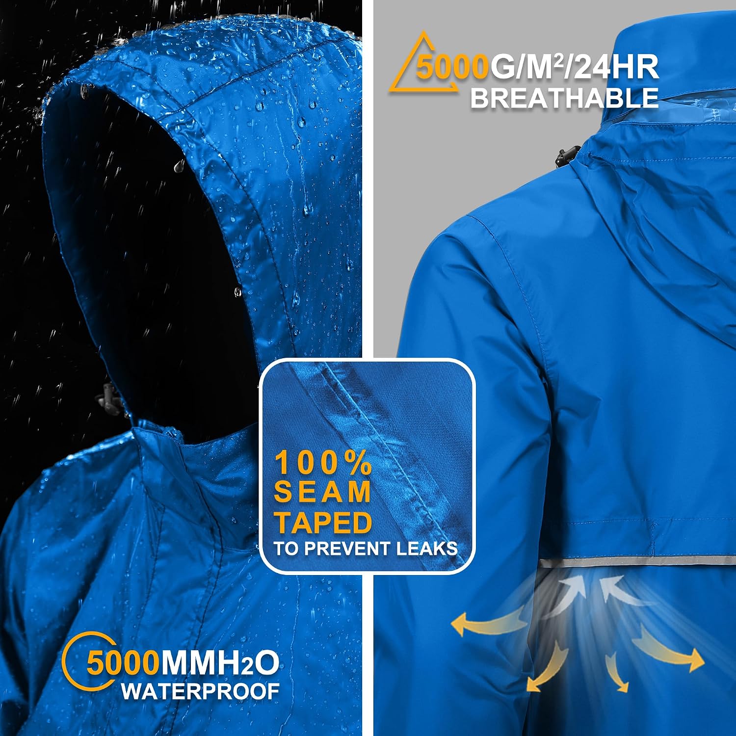 Detalle 2 de Outdoor Ventures Rain Jacket Waterproof