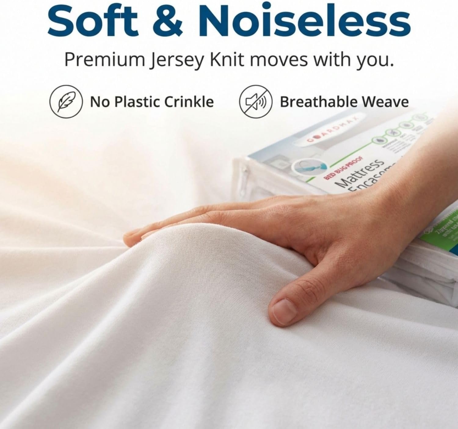 Thumbnail 6 de Guardmax Jersey Knitted Queen Zippered Mattress Encasement (Waterproof & Bed Bug Proof) — Dust Mite Proof, Soft & Noiseless