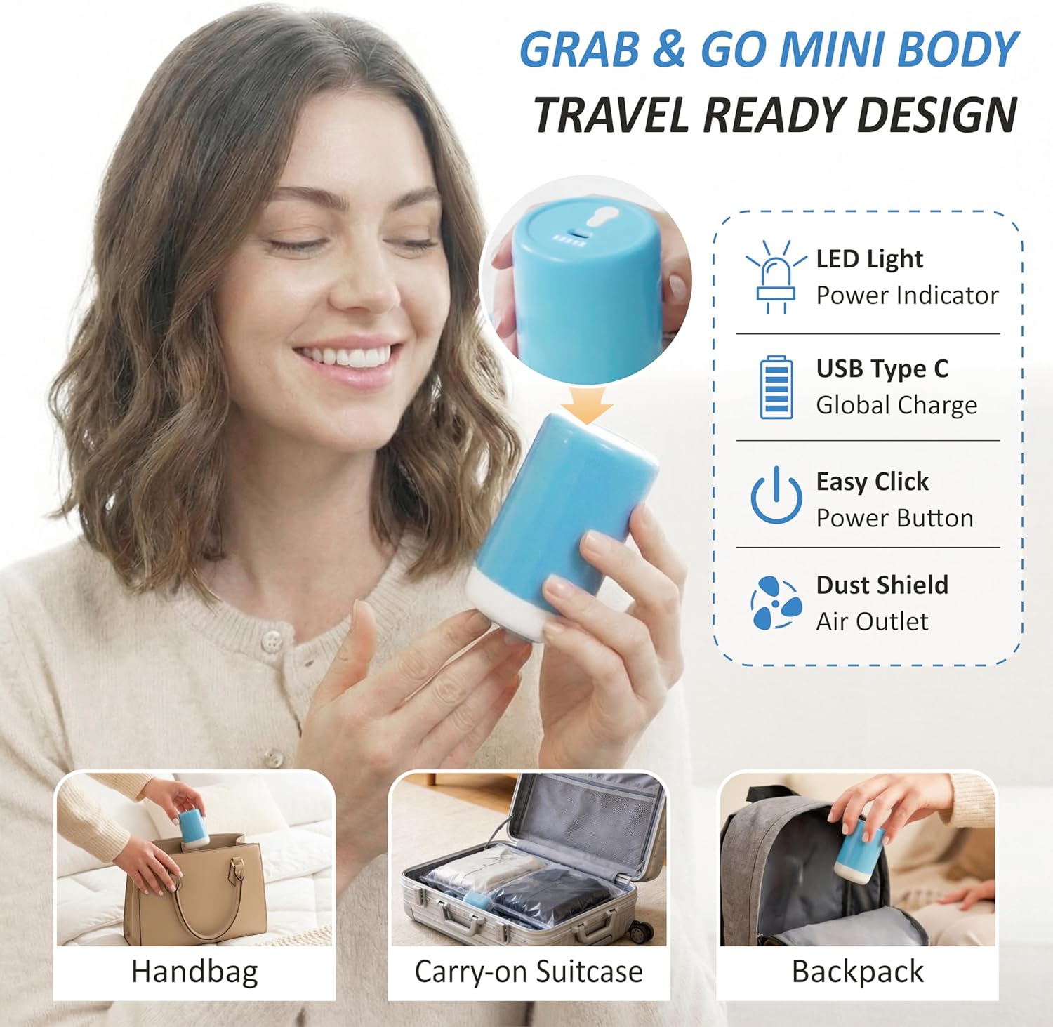 Thumbnail 4 de Cozy Essential Travel Vacuum Storage Bags 10‑Pack