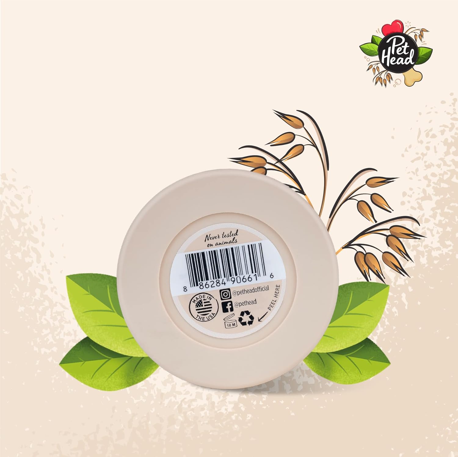 Detalle de Beurre pour Pattes de Chien à l’Avoine – All Paws par Pet Head