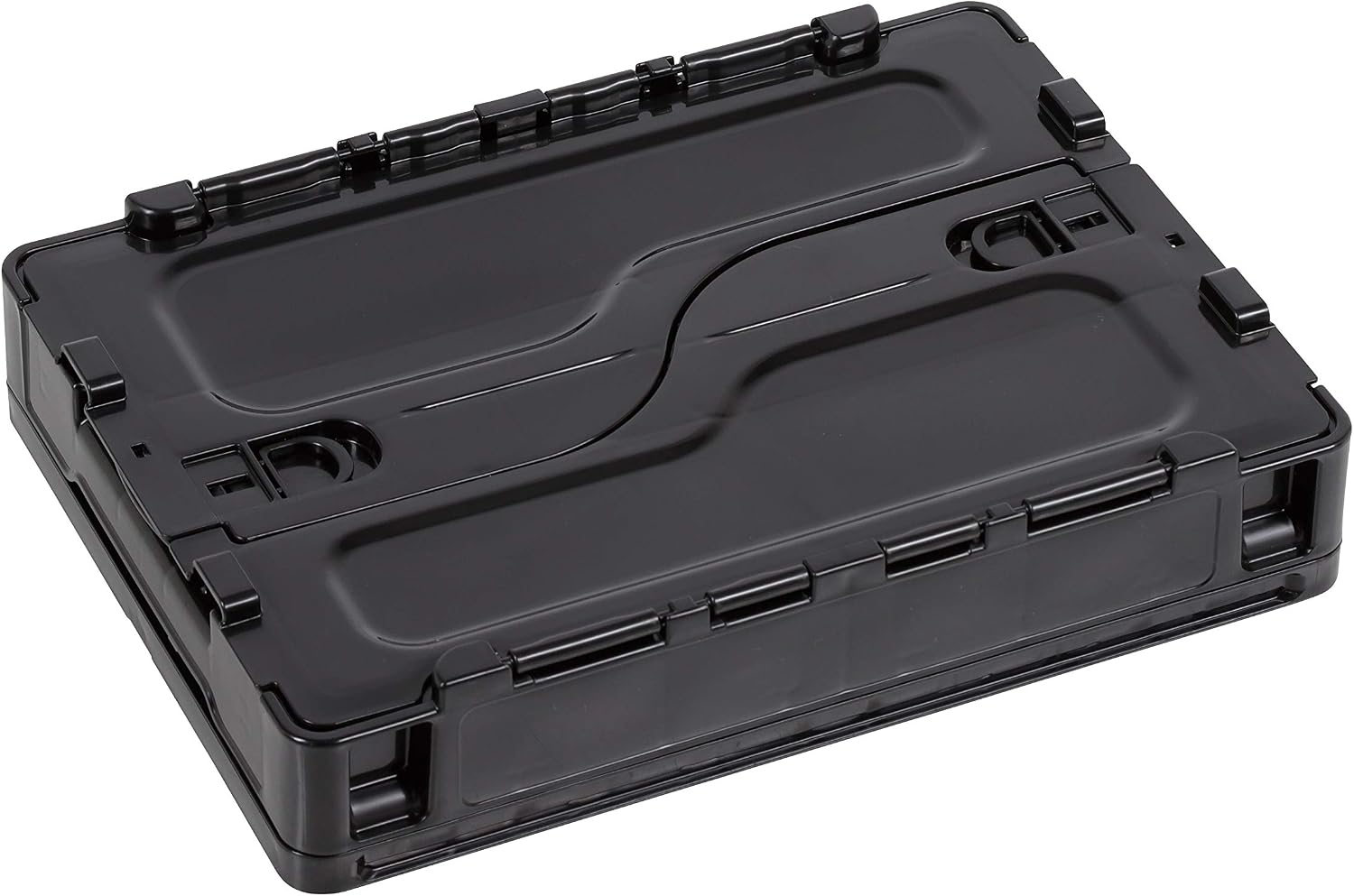 Detalle de キャプテンスタッグ UL-1068 折りたたみコンテナ 20L ロック付きフタ・日本製
