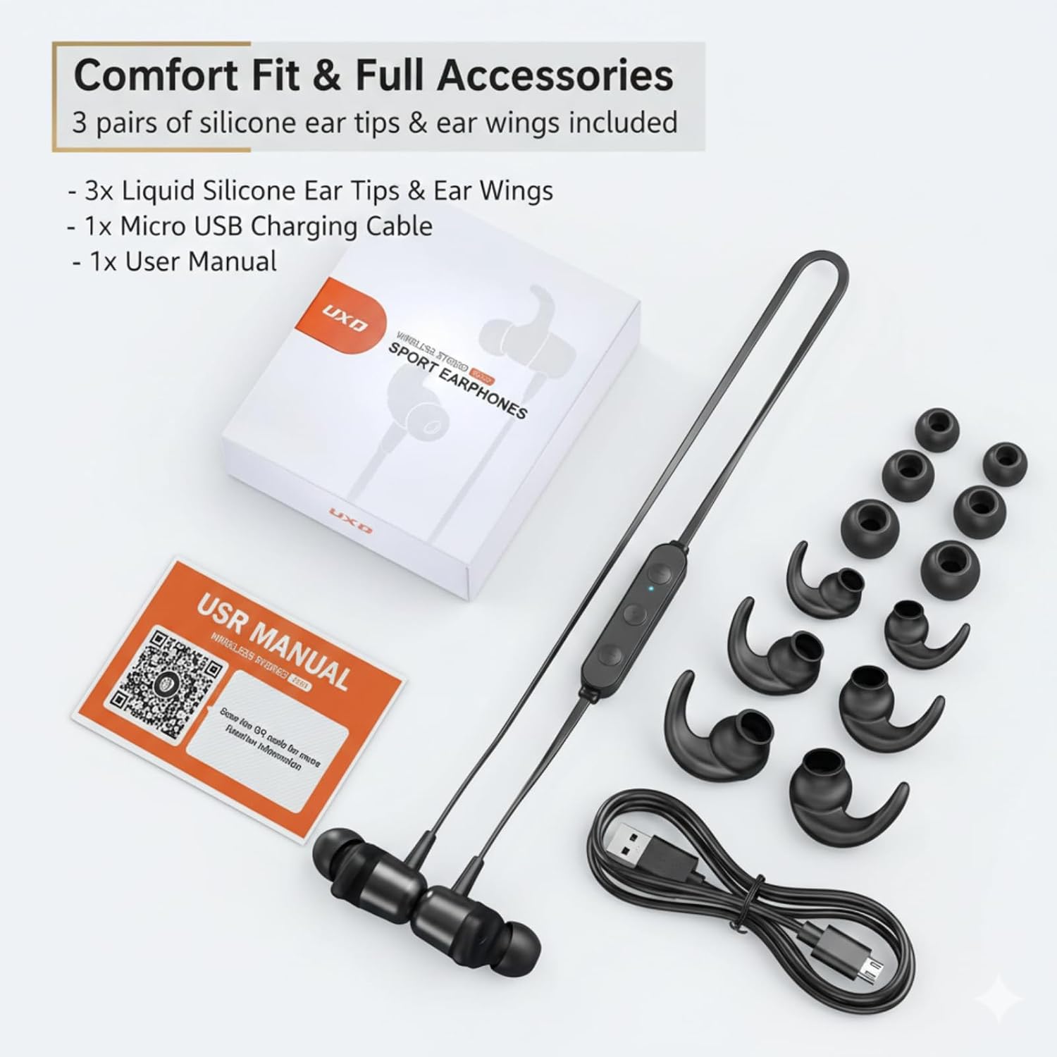 Thumbnail 6 de UXD Cuffie Bluetooth 20 Ore per Sport