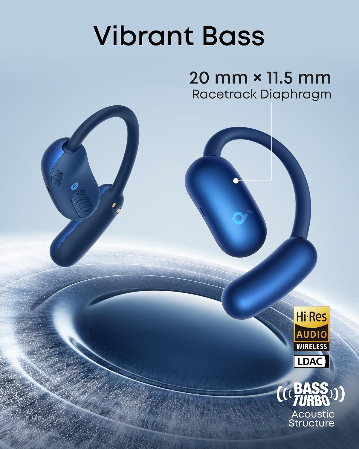Thumbnail 4 de soundcore AeroFit 2 by Anker: Open-Ear Headphones with AI Translation and 42H Playtime