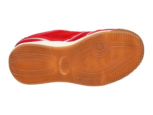 Detalle 2 de Lico Unisex Kinder Boulder V Hallenturnschuhe, Rot Marine, 38 EU – solide Indoor-Schuhe mit austauschbarer Sohle