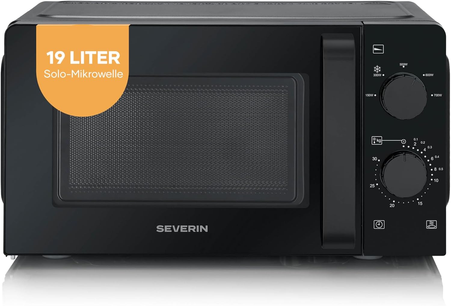 Detalle de SEVERIN Mikrowelle MW 7580: Inverter-Technologie, 19 L, 700 W, Auftaufunktion