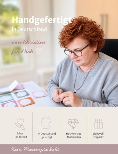 Thumbnail 5 de happymaker Mondstein Armband Damen – handgefertigtes Glücksarmband mit Mondstein, Silberperlen und Geschenkverpackung