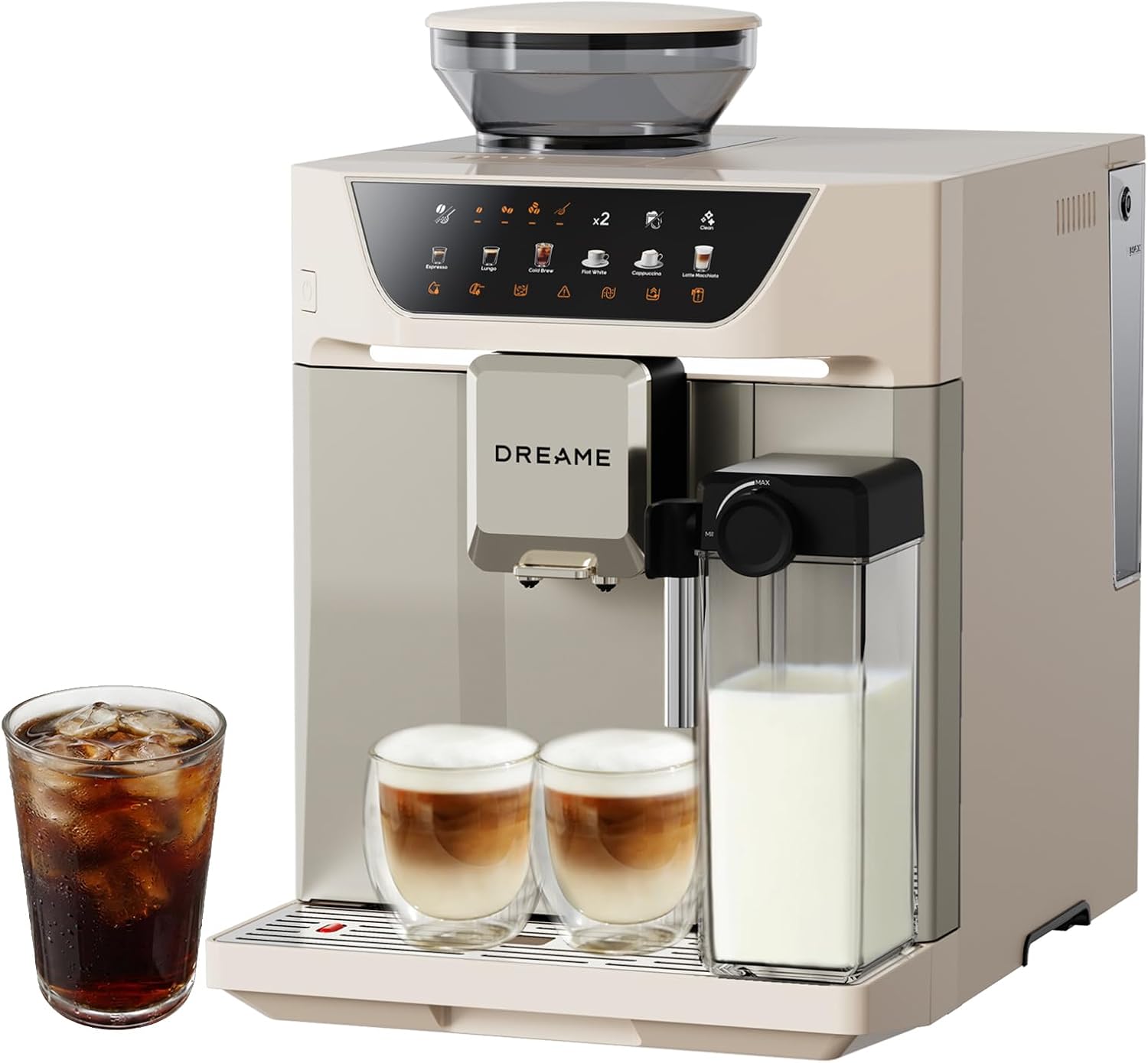 Detalle de Dreame Ecceluxe™ Master FCM60 volautomatische espressomachine met cold brew