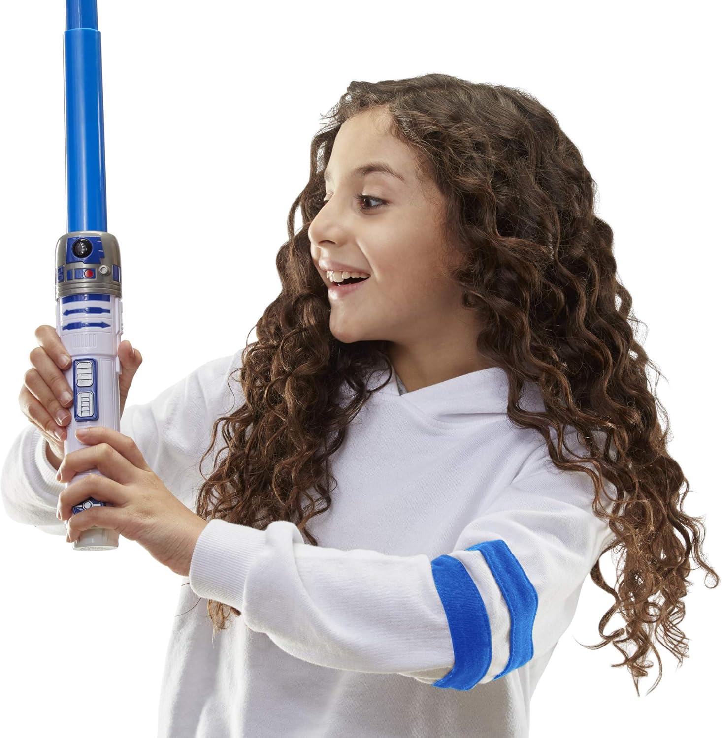 Thumbnail 2 de Star Wars Lightsaber Squad R2-D2 Extendable Blue Lightsaber – A Fun, Safe Roleplay Toy for 4+