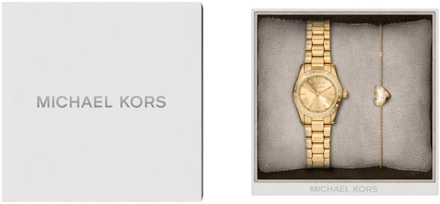 Detalle de Michael Kors Lexington Damen-Armbanduhr, 26 mm Quarz, Edelstahlarmband