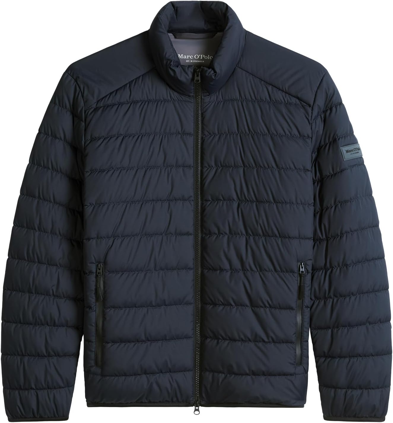 Detalle de Marc O’Polo Damen Steppjacke mit Stehkragen (leicht) – Regular Fit, wasserabweisend