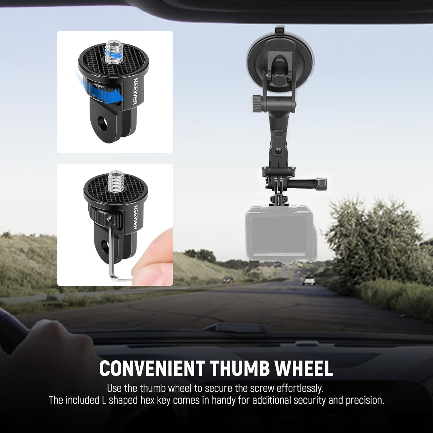 Detalle 1 de NEEWER Action Camera Mount Adapter GP-7