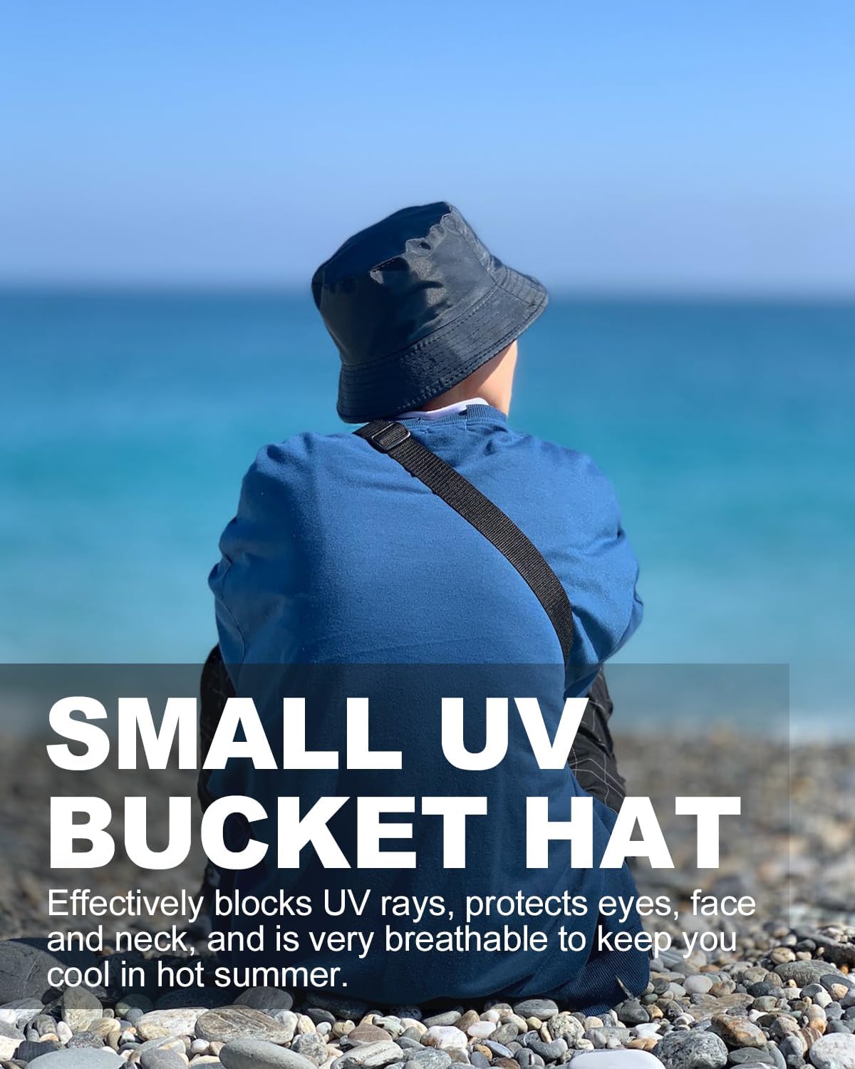 Detalle de Chapeau de pêche Zylioo Bob Grande Taille (L/XL/XXL) – séchage rapide, UPF 50+ anti-UV