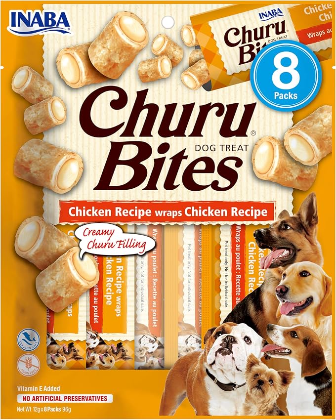Detalle 2 de CHURU Dog Bites Dog Bites 96 g