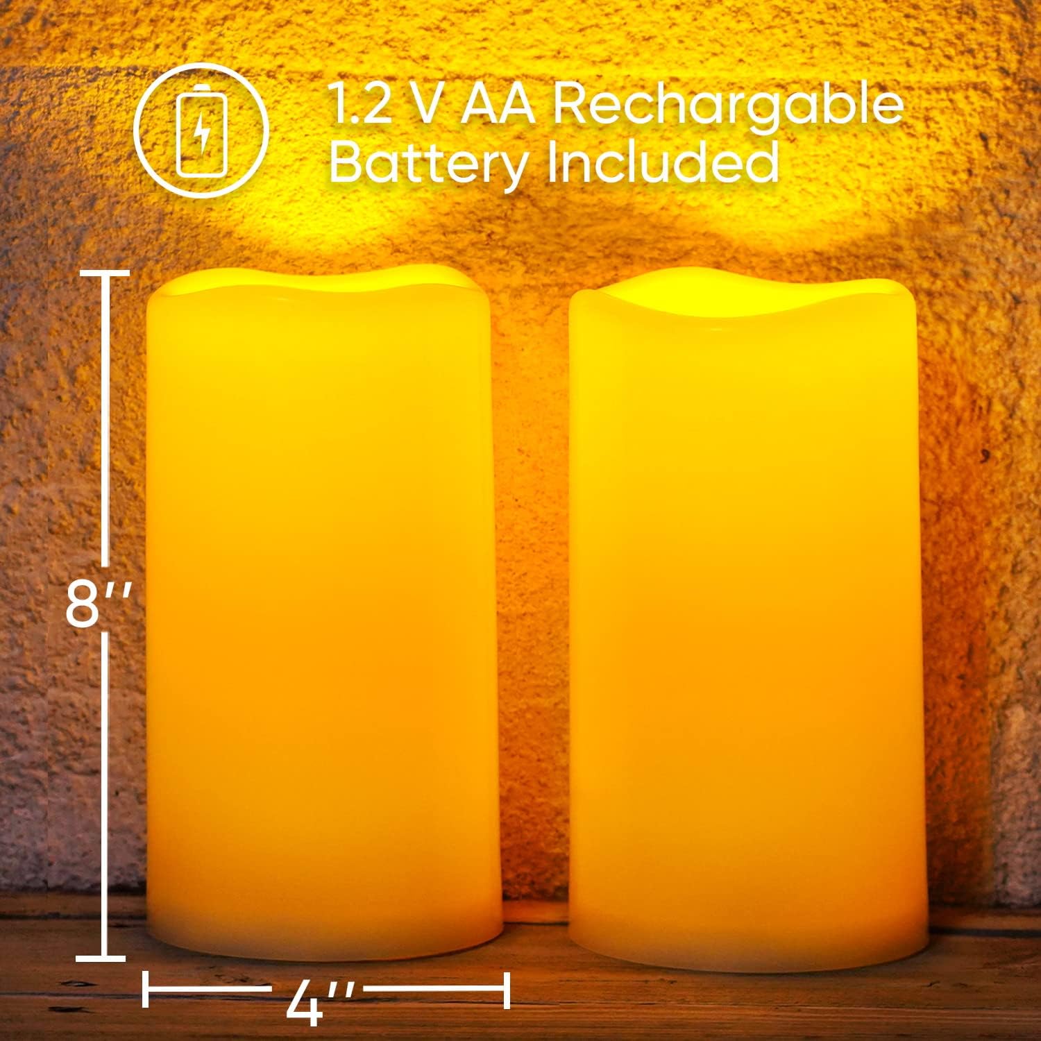 Thumbnail 5 de Homemory 4x8 Large Solar Candles