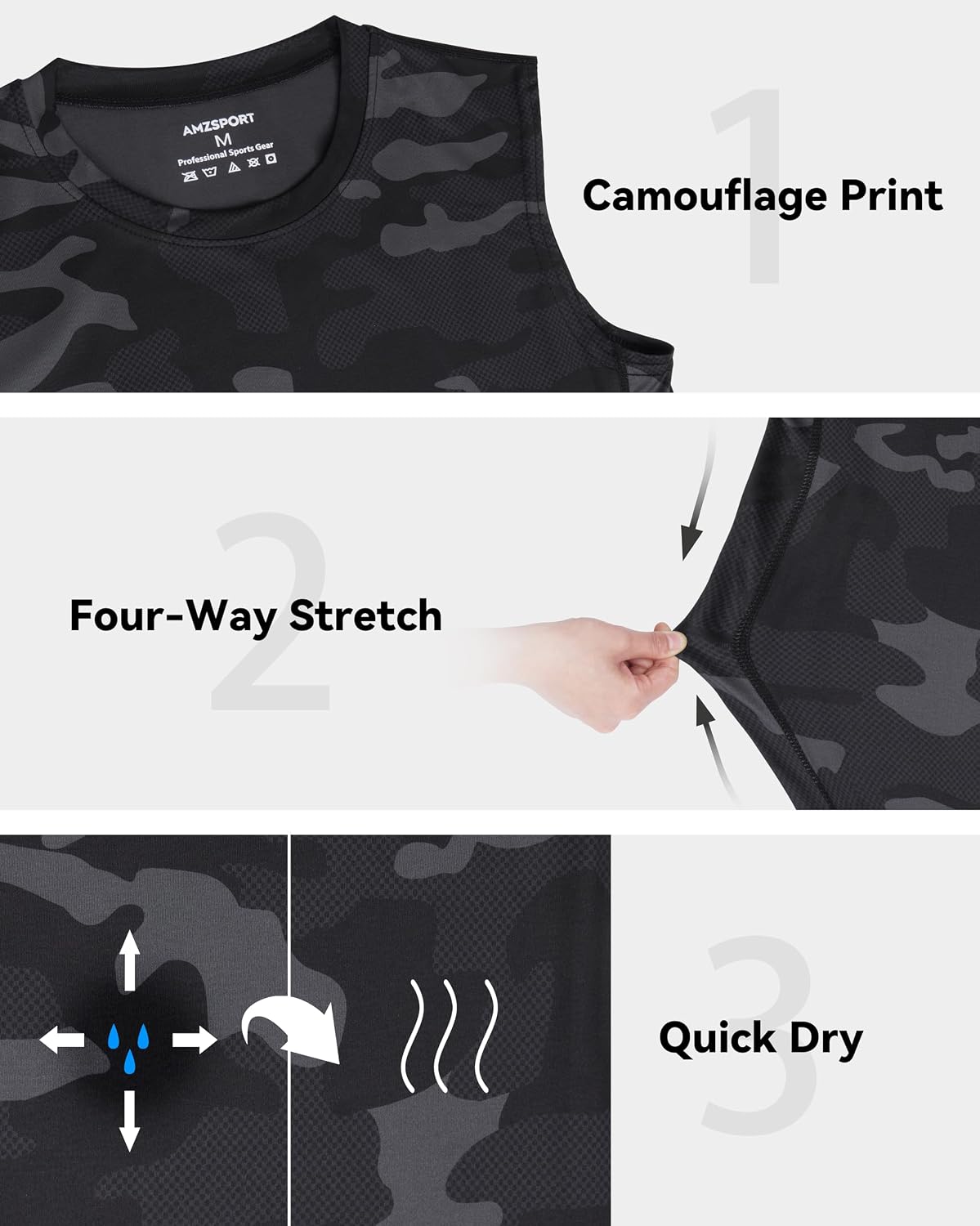 Thumbnail 5 de AMZSPORT Maillot Compression Homme