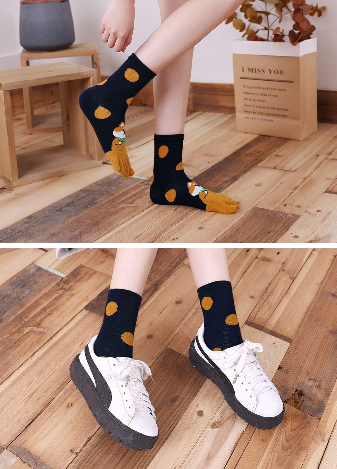 Thumbnail 4 de PUTUO Calcetines de dedos 4/5 pares