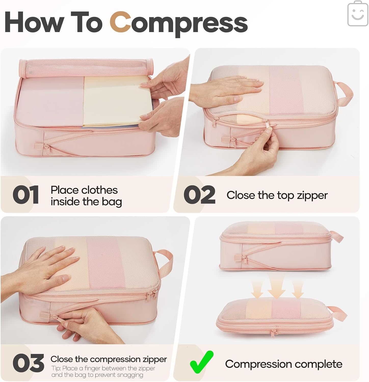 Thumbnail 2 de Veken Compression Packing Cubes 11-Piece Set