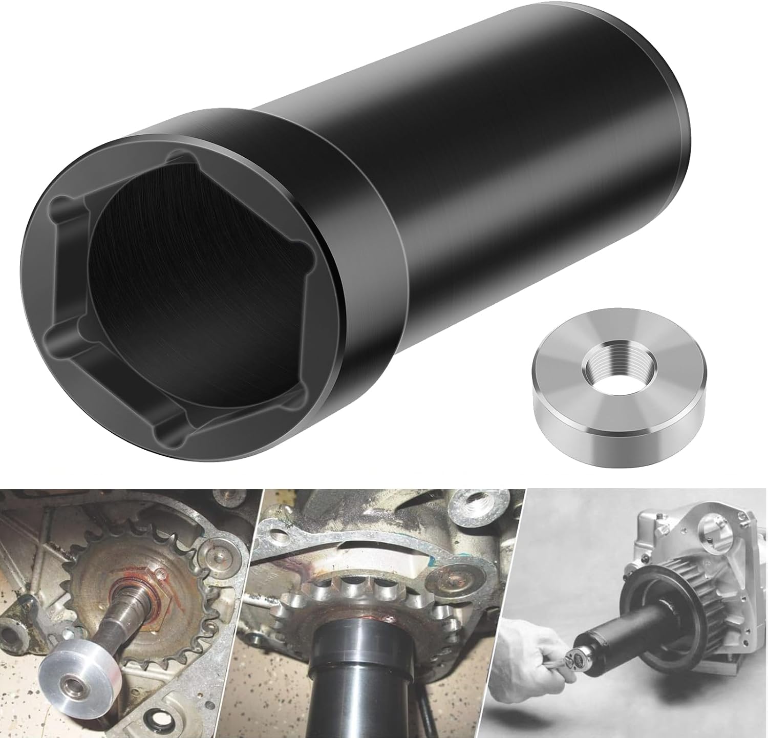 Thumbnail 3 de Mainshaft Sprocket Wrench for Harley-Davidson 1936-2006 Big Twins & 1999-2006 Twin Cam – 1 7/8" Mainshaft Pulley Socket Tool