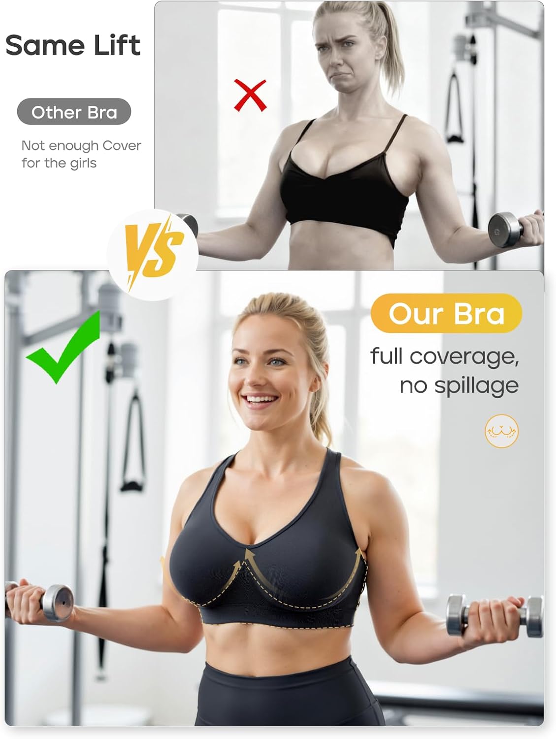 Thumbnail 3 de FITTIN Adjustable Sports Bra for C-DDD
