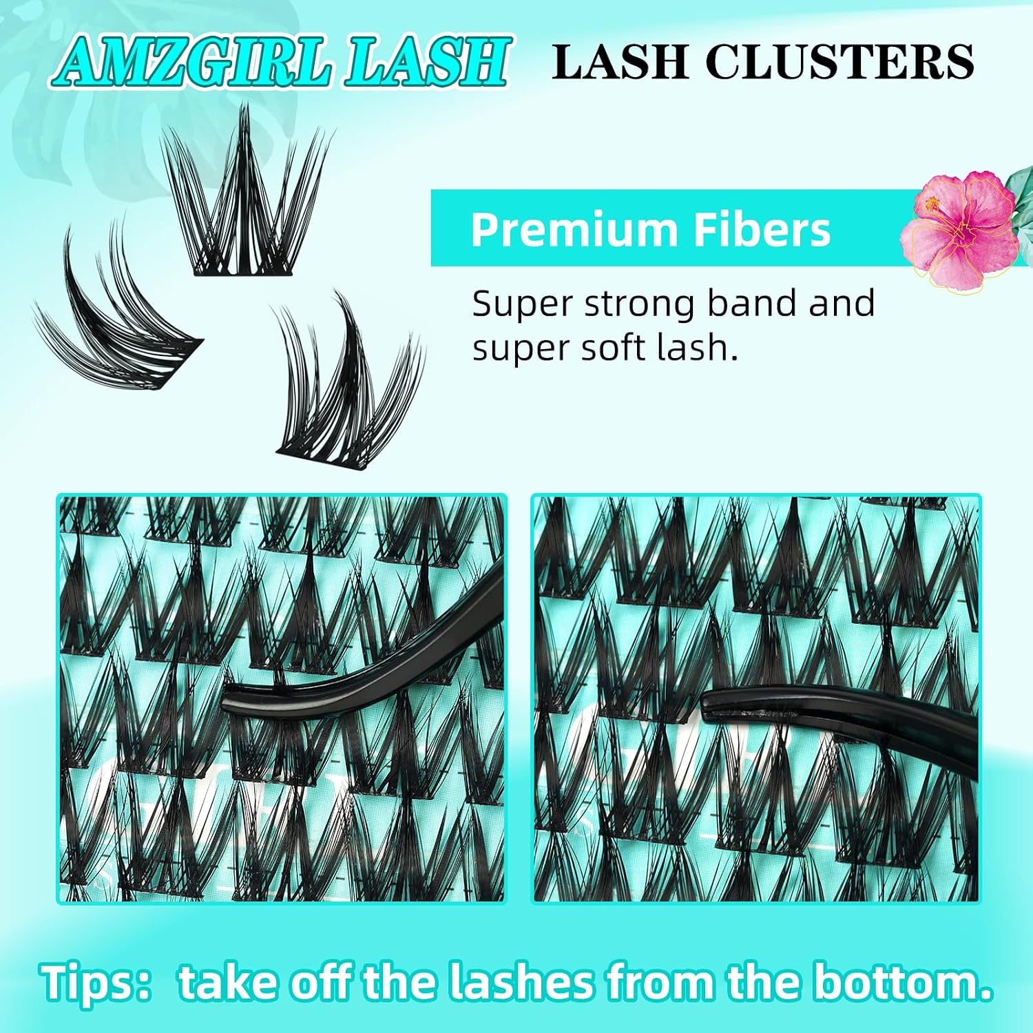 Thumbnail 1 de Lash Clusters Manga 140Pcs: Wet Look Ultra-Thin Band, 10–18mm Mix