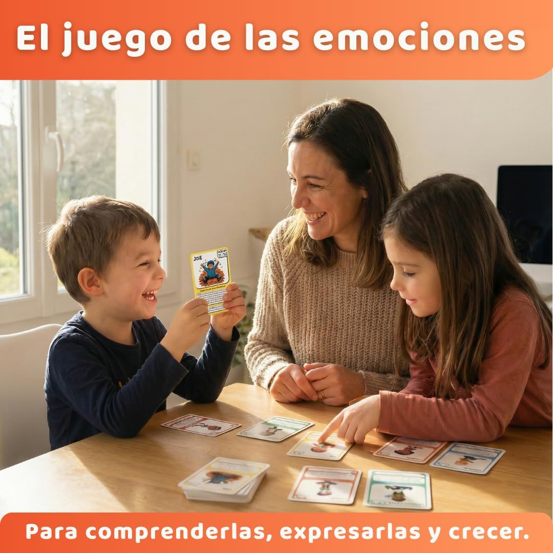 Detalle 2 de EmoKids Juego de Emociones 55 cartas