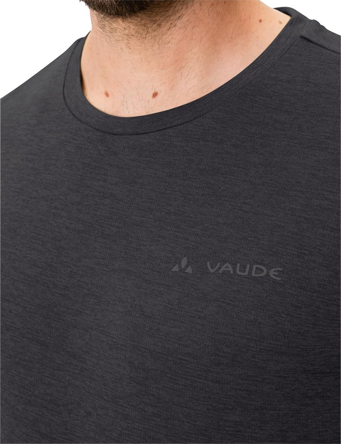Detalle de VAUDE Herren Essential T-Shirt – schnelltrocknend & pflegeleicht für Alltag und Outdoor