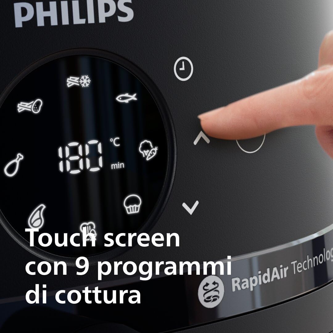 Detalle de Philips Airfryer Serie 2000 – Friggitrice 6,2 L con finestra e 13 modalità