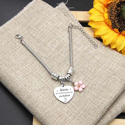 Detalle de FGHJK Pulsera Maestro Profesora | Regalo para graduación, Día del Maestro y cumpleaños