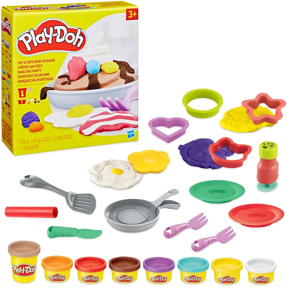 Detalle de Play‑Doh Kitchen Creations Pancake Party Spielset 14 Teile 🎲