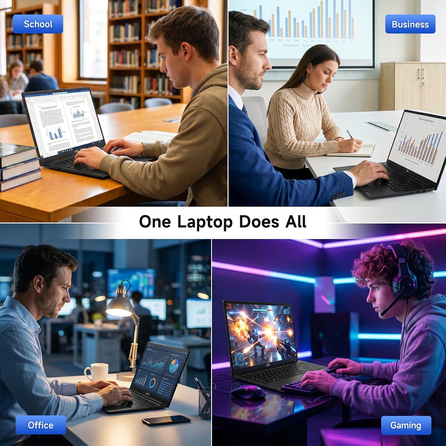 Detalle de NIMO gaming laptop with Ryzen 7 7735HS