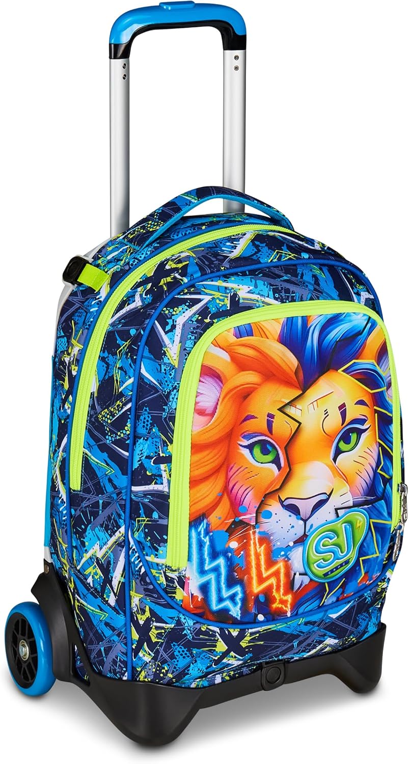 SJ GANG STYLE JAM GANG Chariot scolaire pour chiots New Tech, bleu — 3 en 1