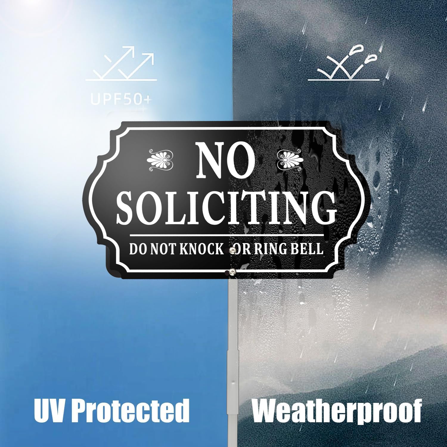 Thumbnail 2 de Kichwit No Soliciting Yard Sign, Aluminum