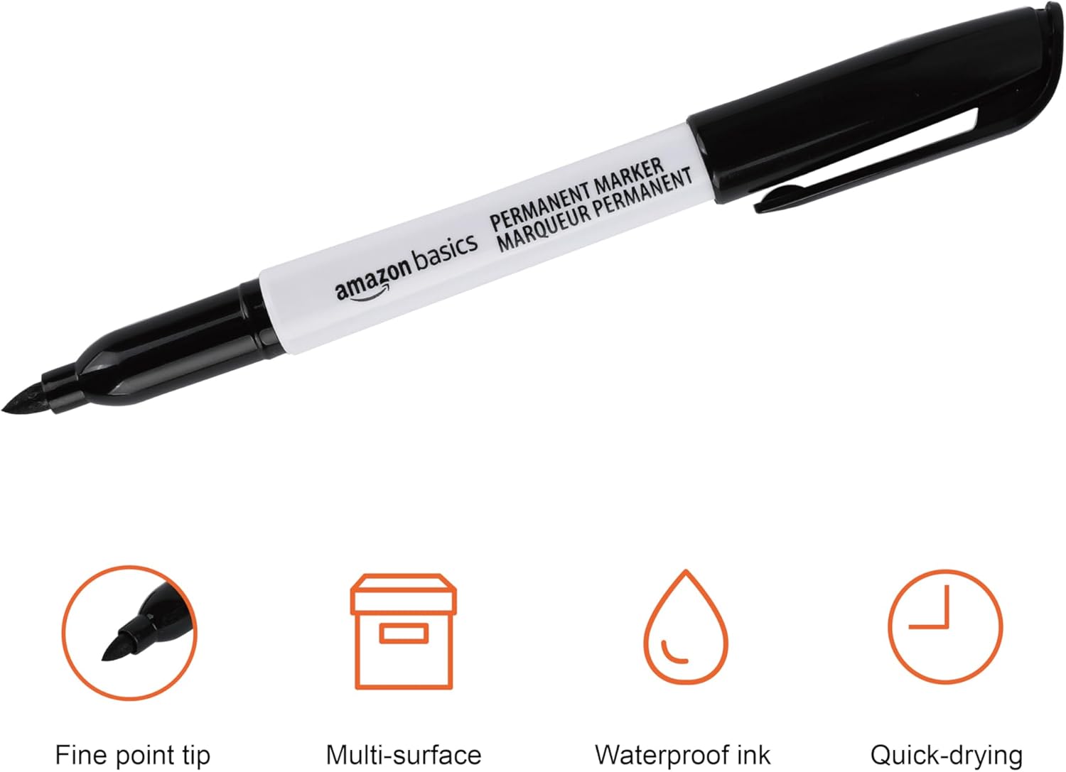 Thumbnail 4 de Amazon Basics Permanent Markers, Black, 24-Pack