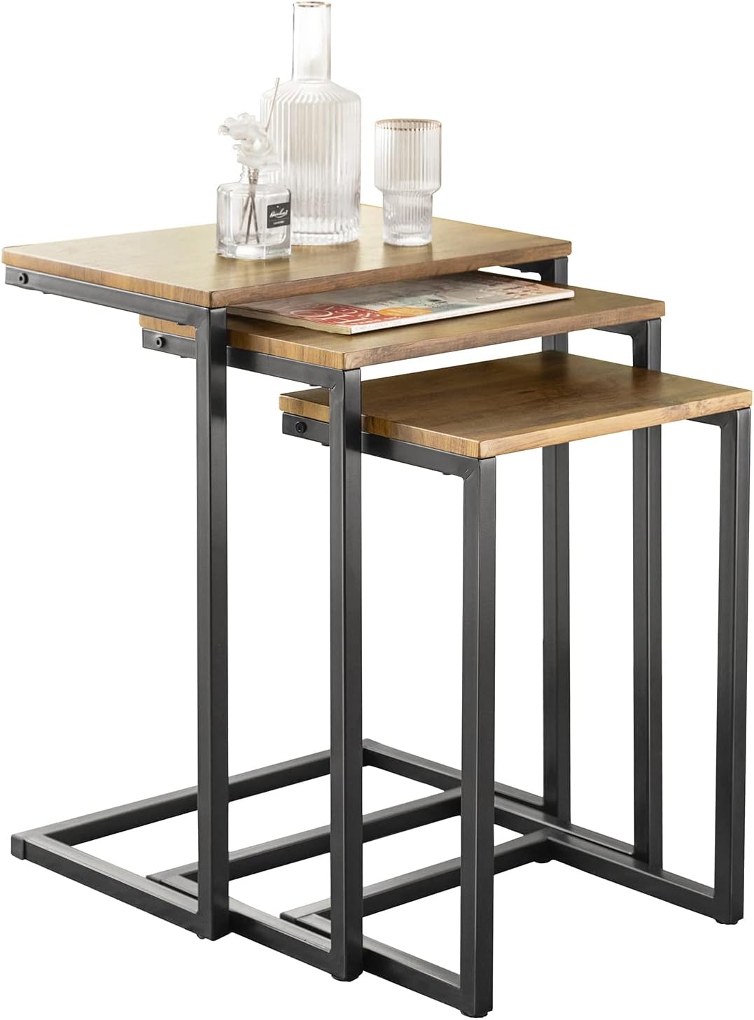 SoBuy FBT102-F Set 3 tables gigognes