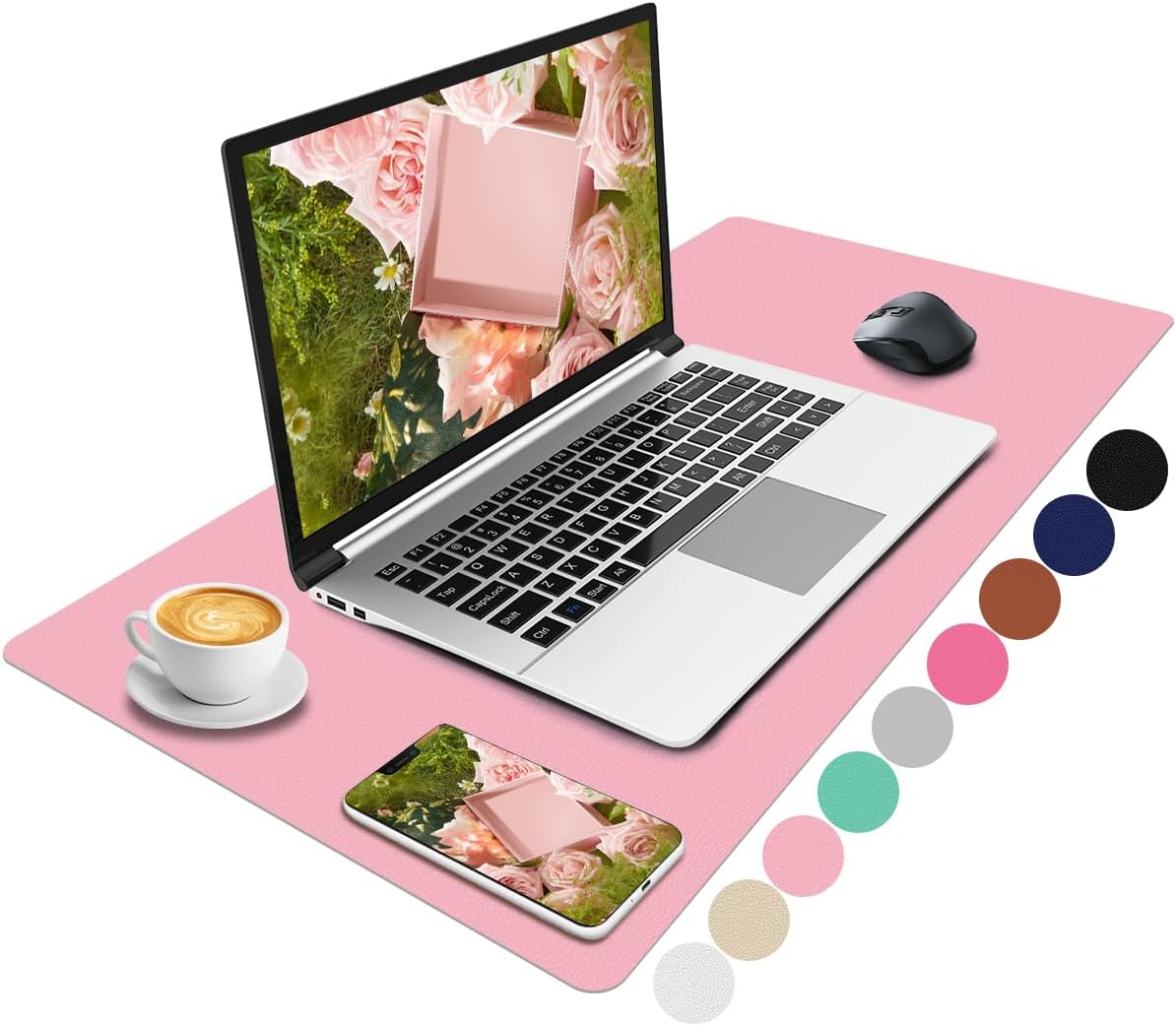 Thumbnail 6 de Niviy Leather Desk Mat Non-Slip PU Mouse Mat (60 x 35 cm) – waterproof desk protector