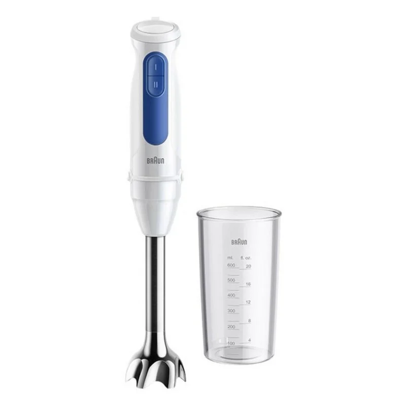 Detalle de Braun MQ 30001 M: batidora de mano de 900 W para mezclar, triturar y emulsionar con control sencillo