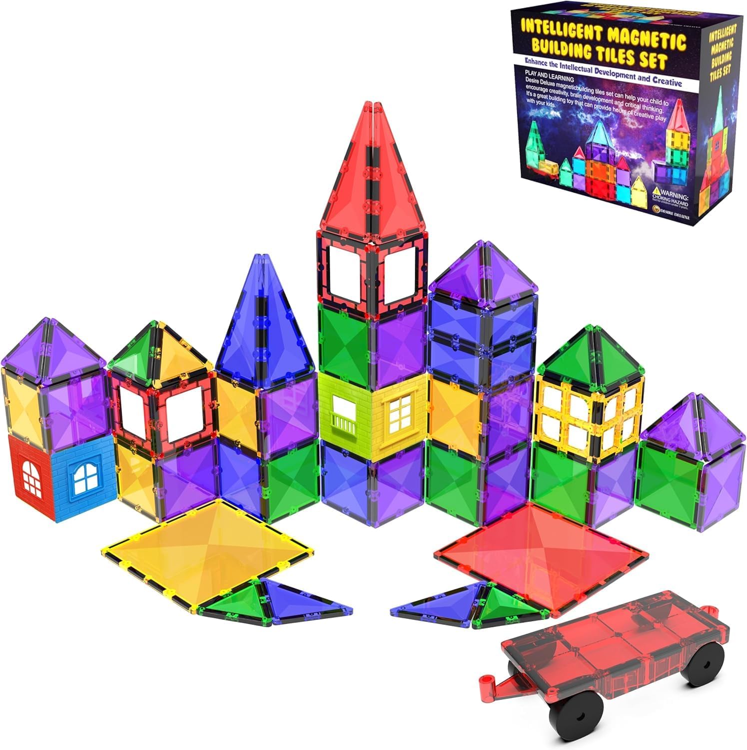 Thumbnail 6 de Desire Deluxe Magnetische Kachel-Bausteine 57 Teile đź§©