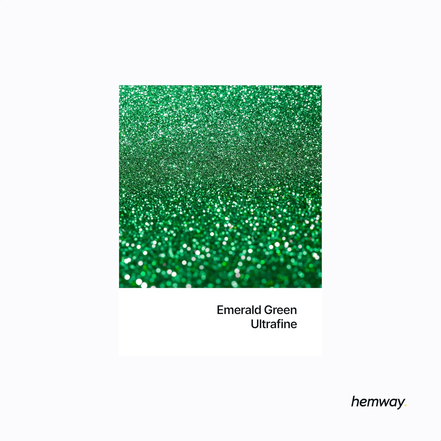 Detalle 2 de Hemway Emerald Green Ultrafine Glitter 100g