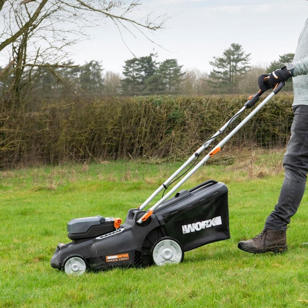 Thumbnail 3 de WORX Tondeuse à Gazon sans Fil 40V WG737E – Surface max 600 m², 37 cm, 2 batteries 4Ah + chargeur rapide