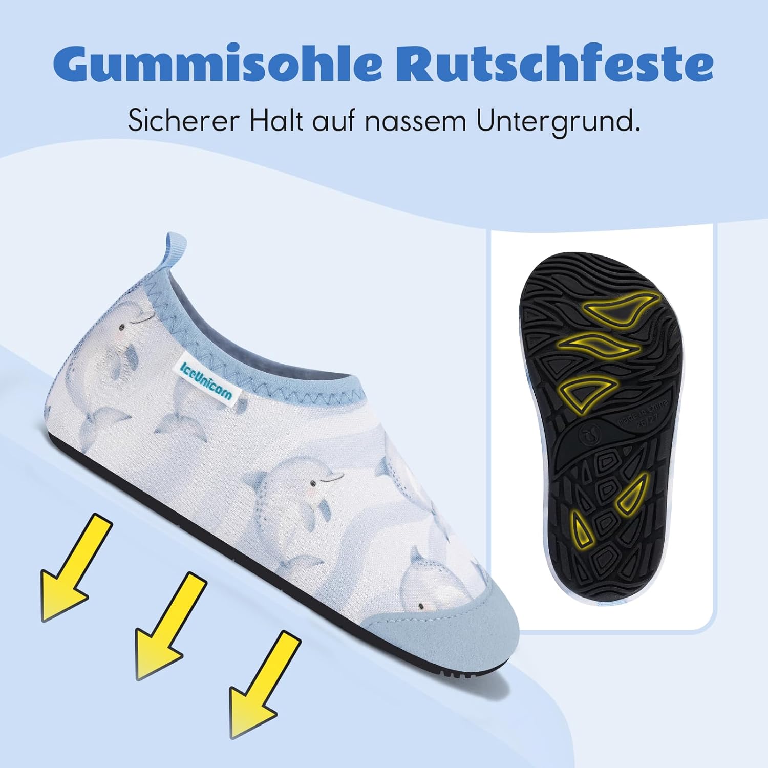 Thumbnail 4 de IceUnicorn Kinder-Strandschuhe: schnelltrocknende Badeschuhe mit rutschfester Gummisohle