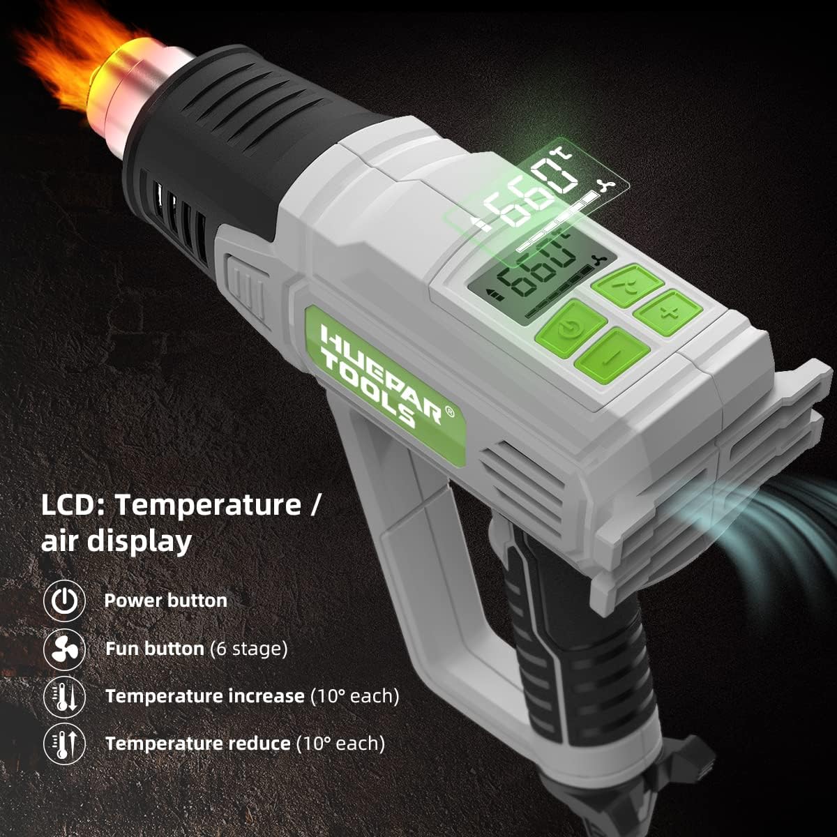 Thumbnail 1 de Décapeur thermique 2300W HG01, écran LCD