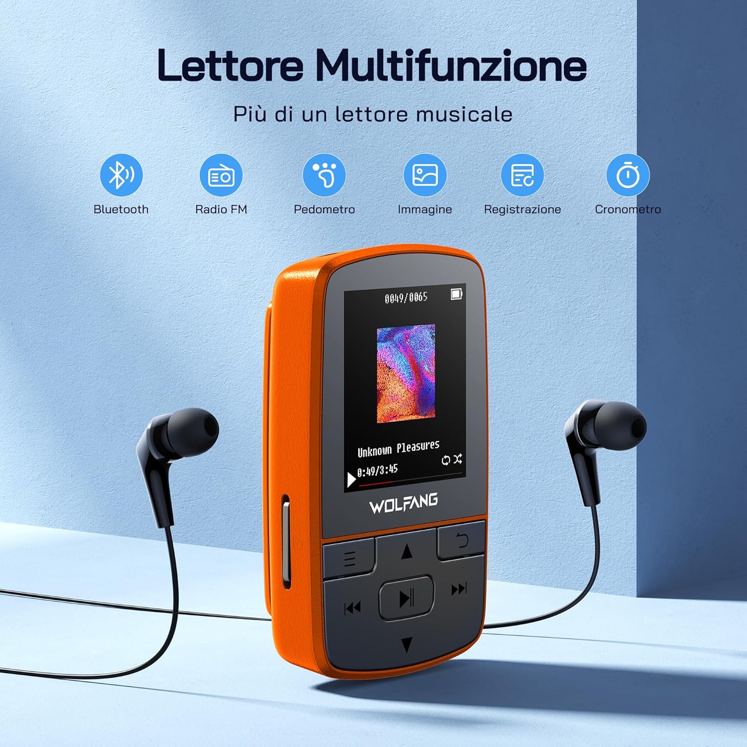 Thumbnail 1 de WOLFANG WMP01 Lettore MP3 64 GB