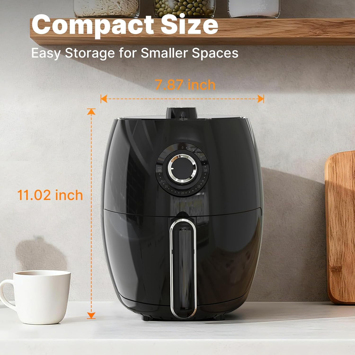 Thumbnail 6 de Compact Air Fryer Small 2.1QT: 4-in-1 Mini Air Fryer for Easy, Guilt-Free Cooking