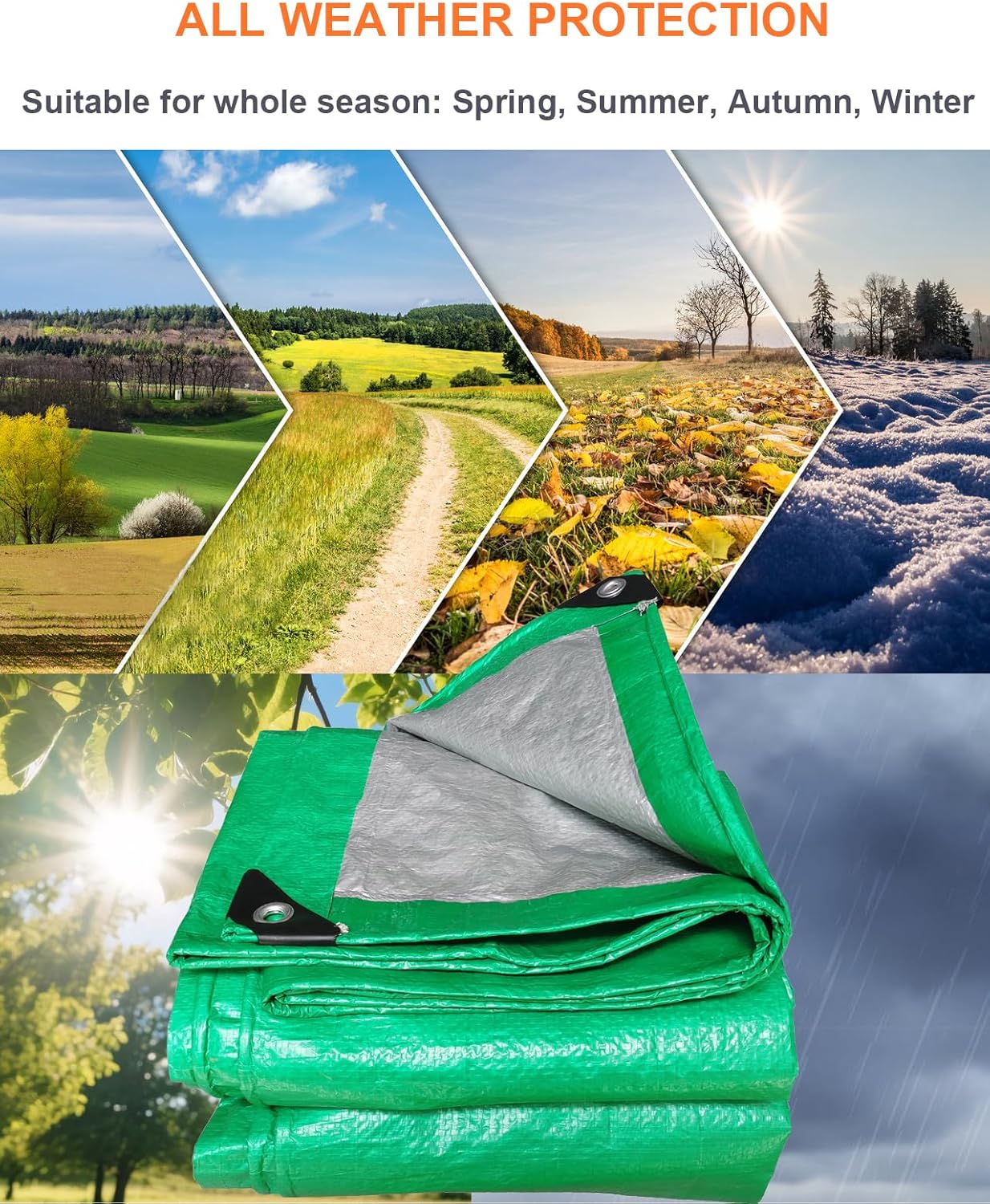 Thumbnail 1 de TUMESY Heavy Duty Tarpaulin 4x5m