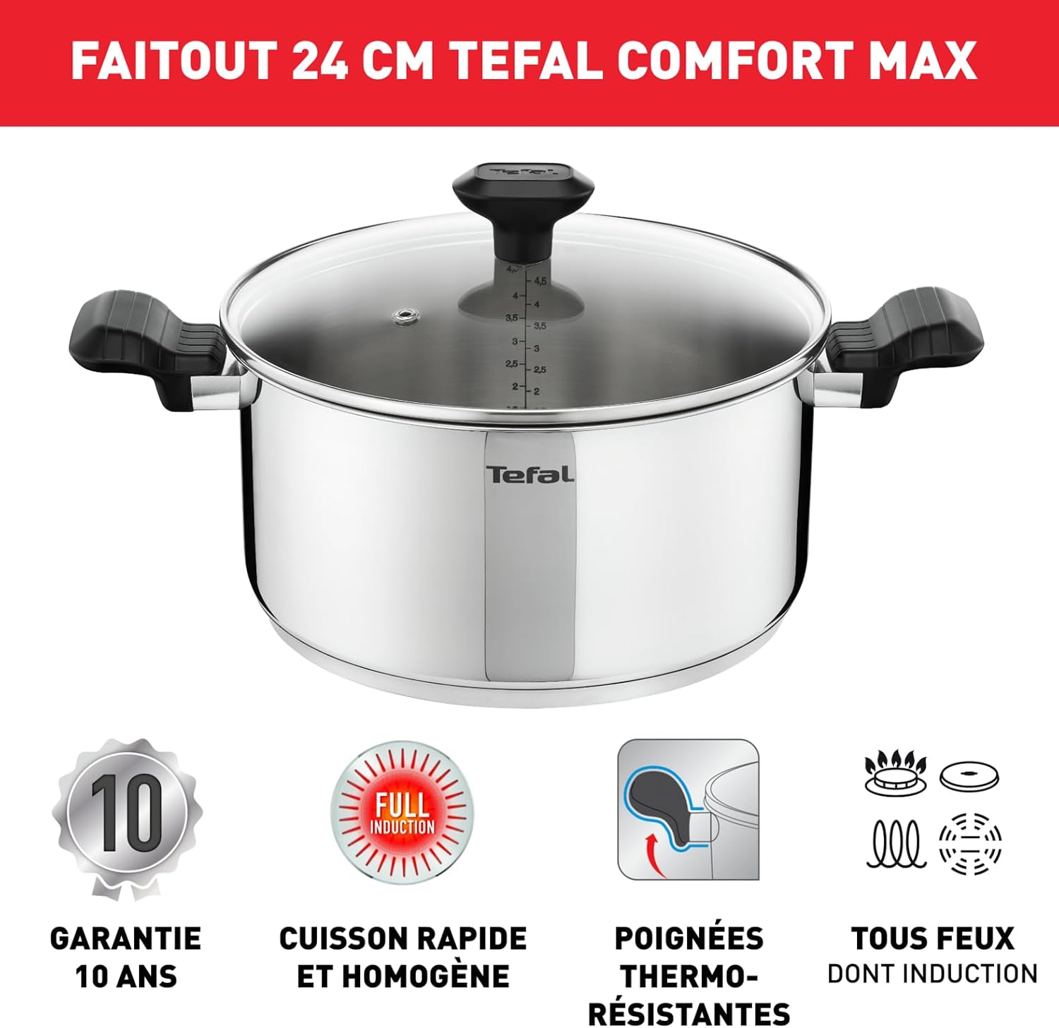 Detalle 2 de Tefal Comfort Max Faitout 24 cm